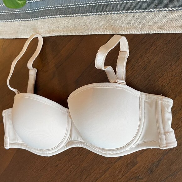 Fit Fully Yours Lingerie Felicia Strapless Bra Full Coverage Nude 32DD - Picture 3 of 12